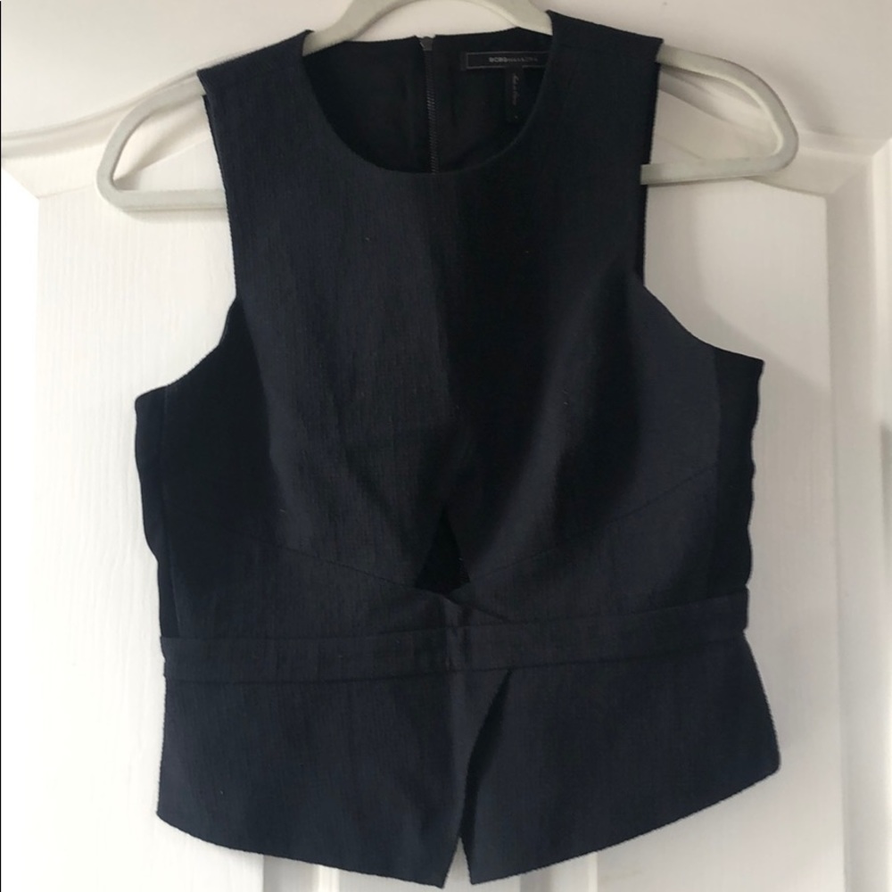 BCBG MAXAZRIA Cut out tank top